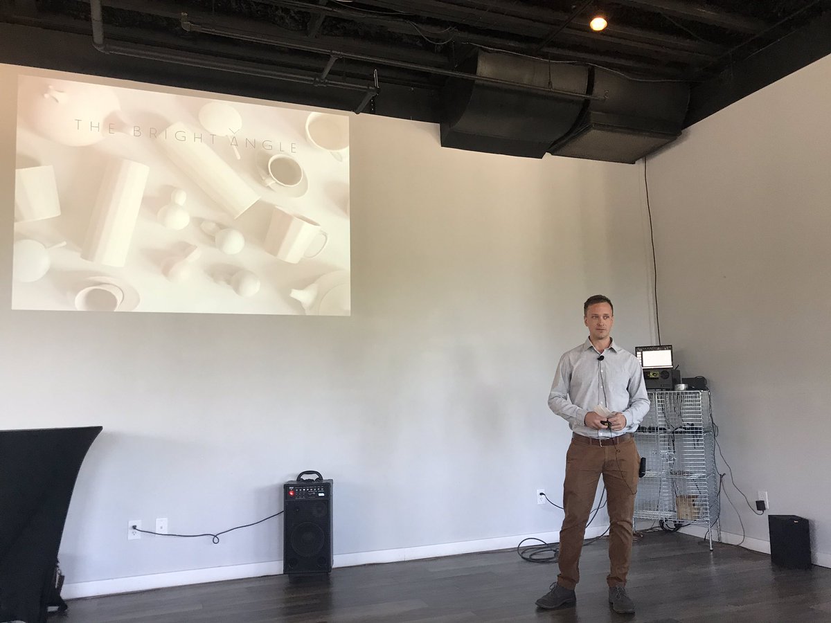 Happy to see Nick Moen of The Bright Angle pitch this morning! Entering the lighting market with this stunning work.