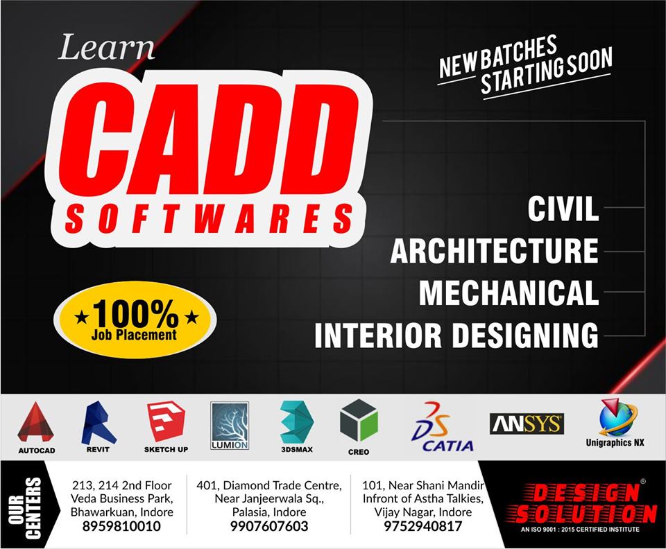 Designsolutiona's tweet photo. Learn Mechanical , Civil / Architecture Interior Design Cad Software.
NEW BATCHES STARTING SOON
Join Now!
๐ค For Free Demo Classes Call Us At : 990-760-760-3, 9907201756
๐ง Email Us At : info@designsolutionhub.com
#JoinDesignSolution | #LearnAtDesignSolution |
#engineer https://t.co/2XqUqsYMvY