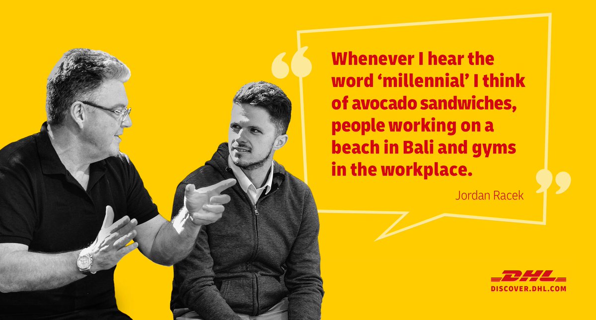 DHLexpress's tweet image. Ever wondered what happens when a #BabyBoomer and a #Millennial talk shop?
The #50yearsofDHL issue of #DeliveredMagazine features a conversation between John Pearson, CEO of #DHLExpress, and Jordan Racek who joined the company four years ago. bit.ly/2n5WaL1