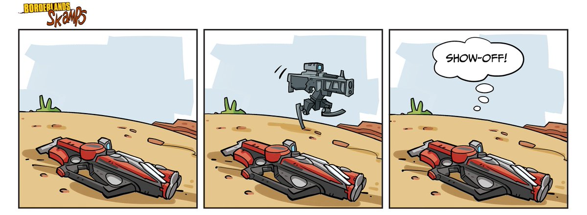 Borderlands's tweet photo. That's right, keep walking... #Borderlands3

Comic by Erik Doescher (IG: erikdstrips) https://t.co/IQyWXecrDj