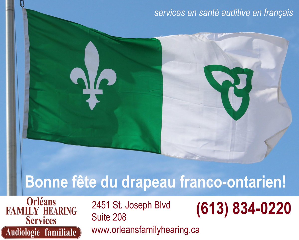 Bonne fête du drapeau franco-ontarien
Célébrons les services en santé auditive en français
