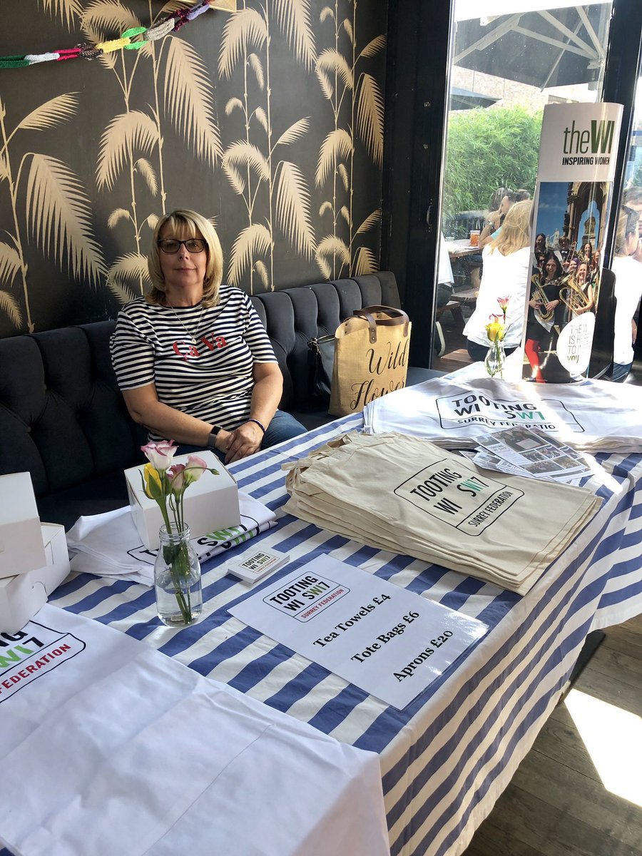 Members of the <a href="/TootingWI/">Tooting WI</a> took over the back room <a href="/GraveneyMeadow/">Graveney & Meadow</a> on Saturday with a pop-up featuring a crafts &amp; bake sale and glitter station to raise funds for their various initiatives! They’re excited to welcome new members - find out more at tootingwi.org.uk! #Tooting