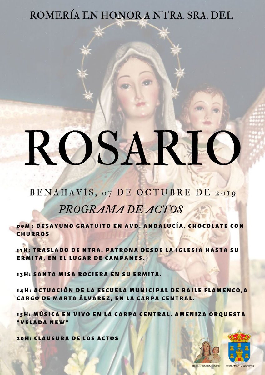 El próximo 07 de octubre, celebramos la romería de Benahavís. 

#Benahavís #VisitaBenahavís #VirgendelRosario