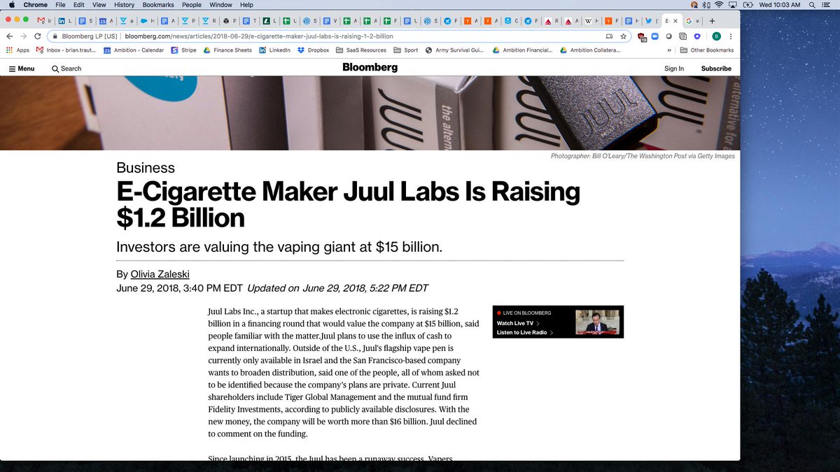 BTrautschold's tweet image. Man, who could have parlayed these CEOs would be stepping down within hours of one another, much less with 18 months of these announcements 

Juul raised $1.2B in June '18
WeWork raised $3B in November '18