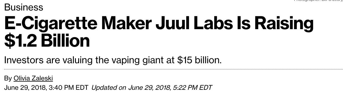 BTrautschold's tweet image. Man, who could have parlayed these CEOs would be stepping down within hours of one another, much less with 18 months of these announcements 

Juul raised $1.2B in June '18
WeWork raised $3B in November '18