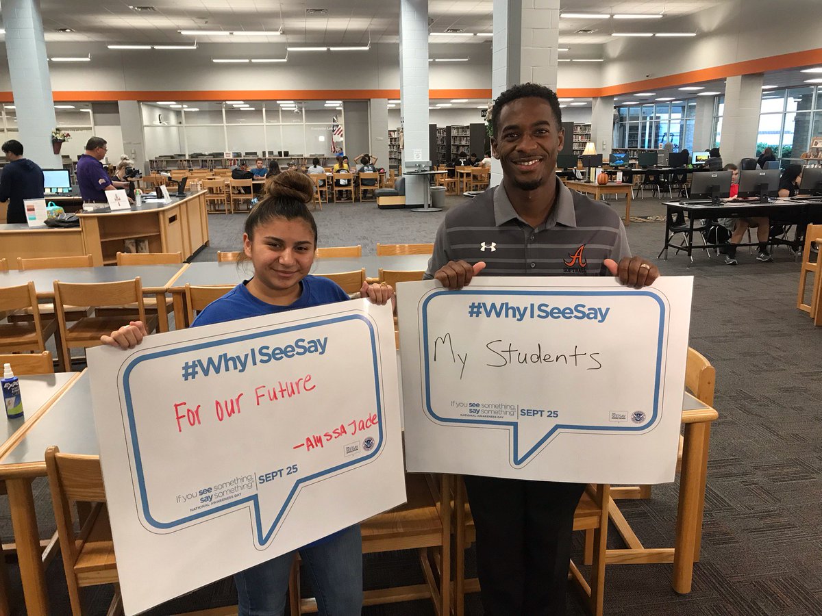 Debate team member Alyssa and Mr. McFarland See/Say Something, "For Our Future".
#WhyISeeSay