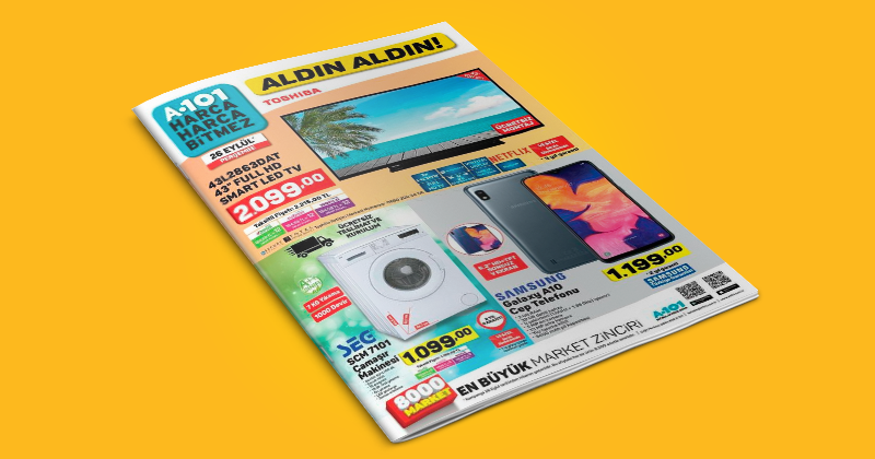 A101 26 Eylül - 02 Ekim 2019 Kampanya Broşürü!
bit.ly/2l3JYJZ #a101aldınaldın #a101aktuel #ebroşür #broşür