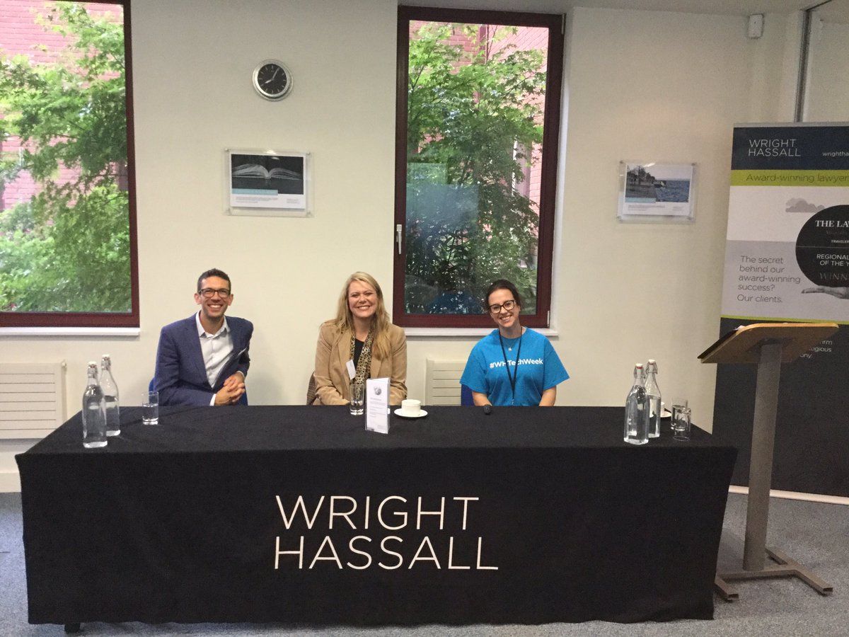 HCRWHassall's tweet photo. Day 3 of #WHTechWeek: Tariva Thomas discussing managing money in the digital economy with Wealth Wizards this morning. Thank you to Richard Marshall and Elizabeth Basten for sharing your insight on #fintech and the interaction between humans and technology #technology #legal https://t.co/QIAaZSbfvK