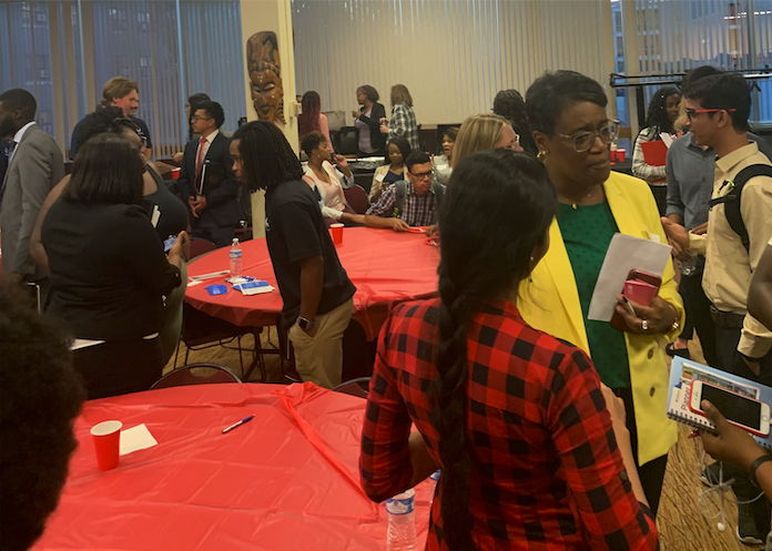 jefffoxhoven's tweet photo. .@CBTSConnect and @CincyBell were thrilled to attend the @UofCincy Annual #Diversity Networking Reception hosted by ADVANCE, a student organization that provides leadership and professional development opportunities for minority students. https://t.co/YvzwT3cbAy