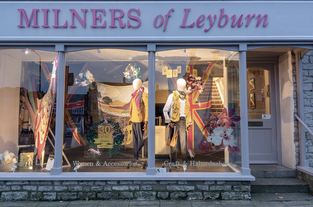 Autumn is coming, using <a href="/Joulesclothing/">Joules</a> and <a href="/PenthouseCpts/">Penthouse Carpets</a> in our new window display! #shopwindow #Wensleydale