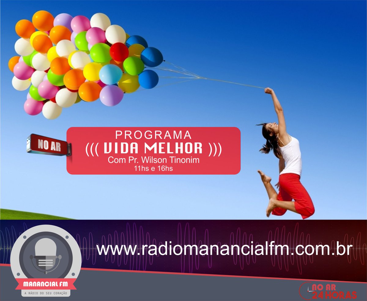 manancialfm's tweet photo. VIDA MELHOR

A partir de agora aqui na Rádio Manancial Fm você ouve o programa “Vida Melhor” com o Pr. Wilson Tinonim (DE SEGUNDA A SEXTA ÀS 11h)- https://t.co/wDYFGEeNe6

Baixe o nosso aplicativo:
https://t.co/zIrHwa9o6A https://t.co/hAEPzXuDkW