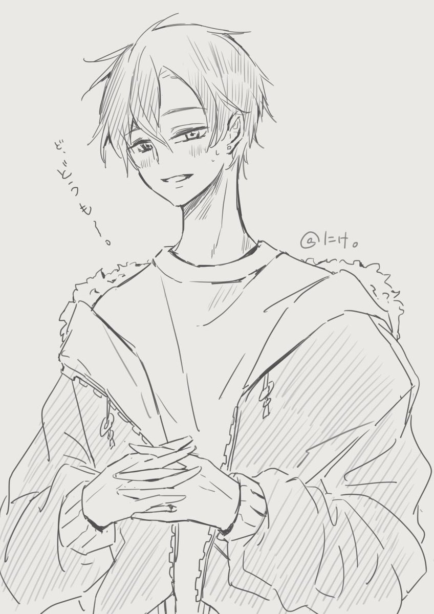 お久ぶりです。
#創作 #落書き 