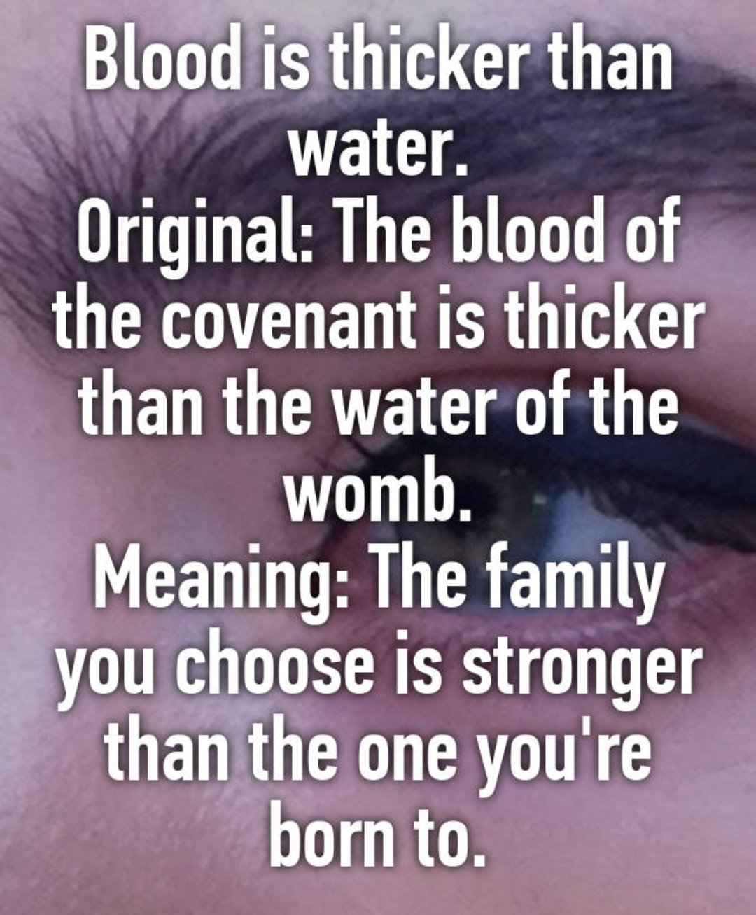 Blood Is Thicker Than Water Definition, Meaning, Origin,, 53 OFF