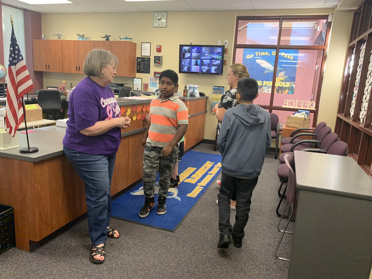 Our students have been participating in the #BeKind21 movement by performing one act of kindness each day from a kindness BINGO card. Today was showing their love and appreciation for Ms. McCarthy, our wonderful secretary. <a href="/OmahaPubSchool/">Omaha Public Schools</a> <a href="/lautterback33/">Lisa A. Utterback</a>