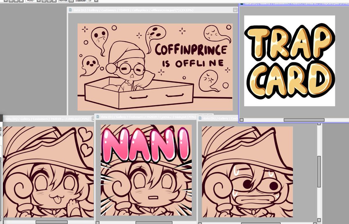 ThaoChibi4's tweet image. Some linearts today ^^
I wish there were 48hours a day ;;;;;
#chibi #twitchemotes #offlinescreen