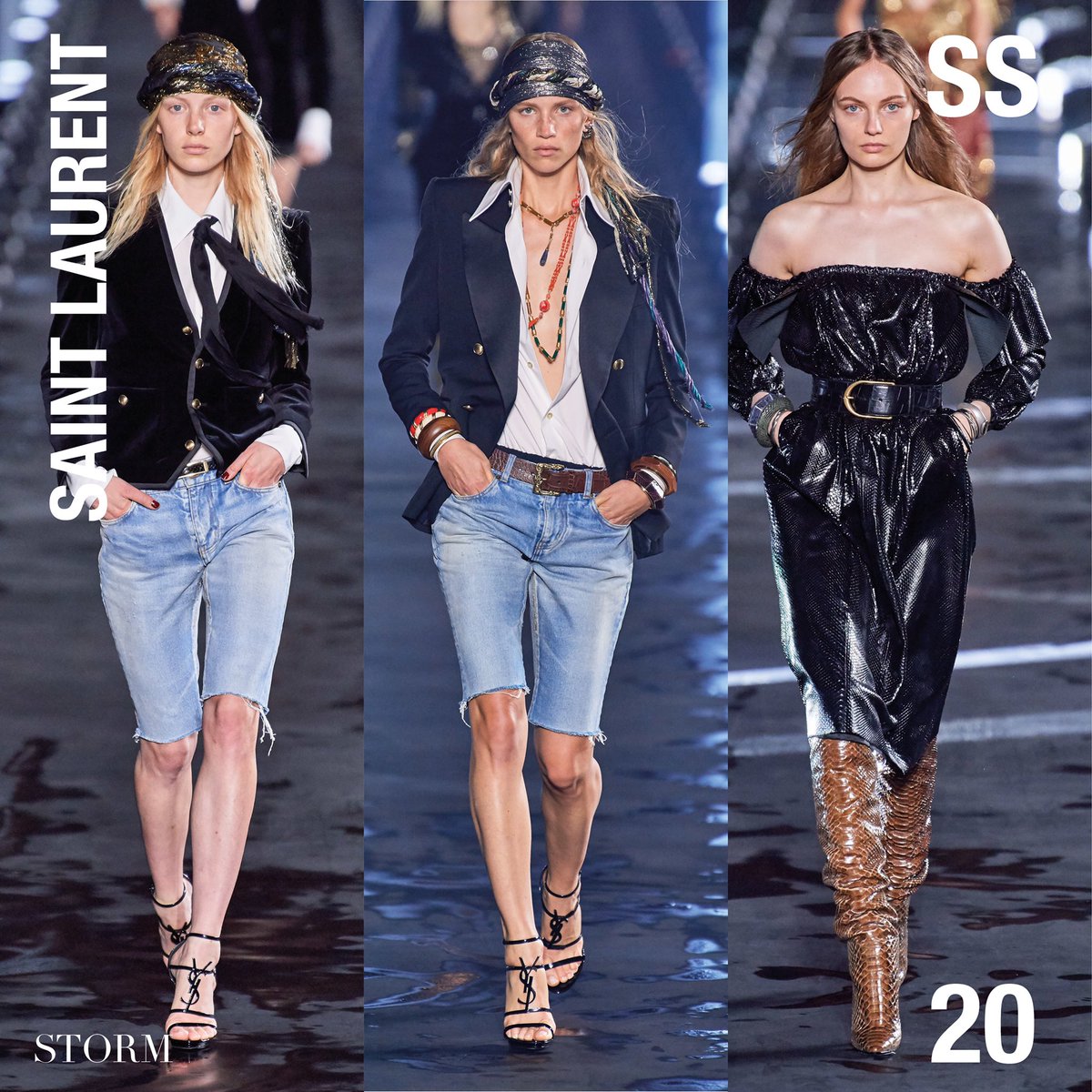 StormModels's tweet photo. #TesLinnenkoper , #RebeccaLongendyke , @Fran_Summ and #AlietSarah for Saint Laurent SS20.
• Creative Director #anothonyvaccarello
• Hair #Duffy
• Makeup @TomPecheuxMU
• Casting #pgdmcasting
@YSL #YSL https://t.co/10AKeqkRxX