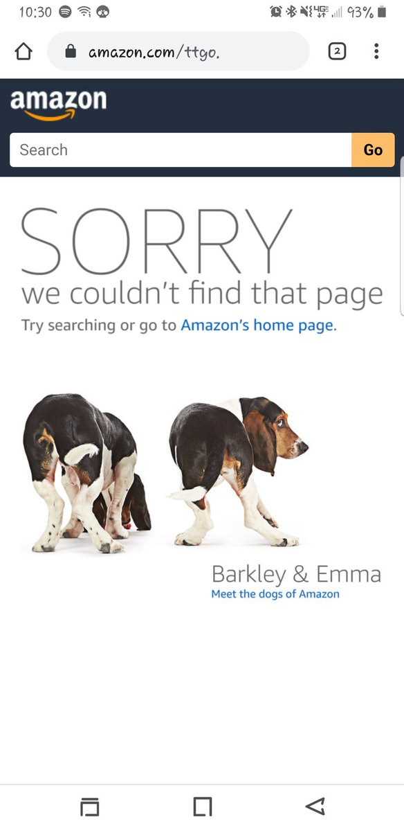 advocateOz's tweet photo. @AmazonHelp Getting the same error when I click through the text msg. From the tweet it was fine https://t.co/9gf4t209oL