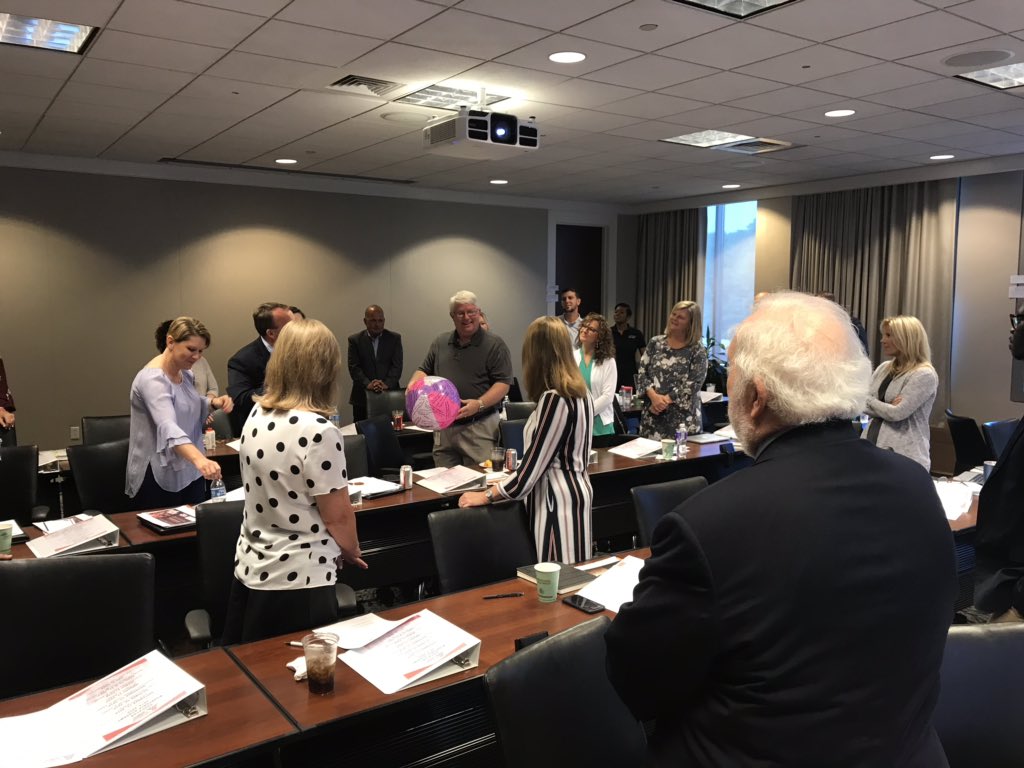 Central6ALWorks's tweet photo. Our new Educator Workforce Academy cohort getting to know each other through a fun ice breaker at the @AtlantaFed !  @ALWorksSystem @JulieKornegay @jrobe329 https://t.co/q7I2tvt2dI