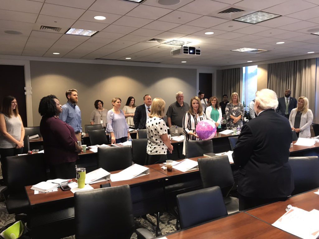 Central6ALWorks's tweet photo. Our new Educator Workforce Academy cohort getting to know each other through a fun ice breaker at the @AtlantaFed !  @ALWorksSystem @JulieKornegay @jrobe329 https://t.co/q7I2tvt2dI