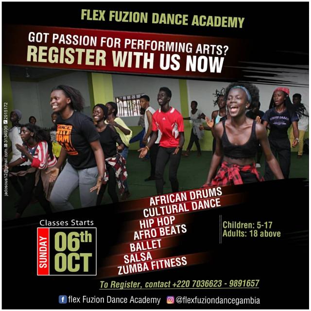 elektradajqueen's tweet photo. Rush now! Limited space available and Registrations Closes Friday 27th September 2019....#FlexFuzionDanceAcademy #PerformingArtsClasses #gambia https://t.co/hzWSvBufOz