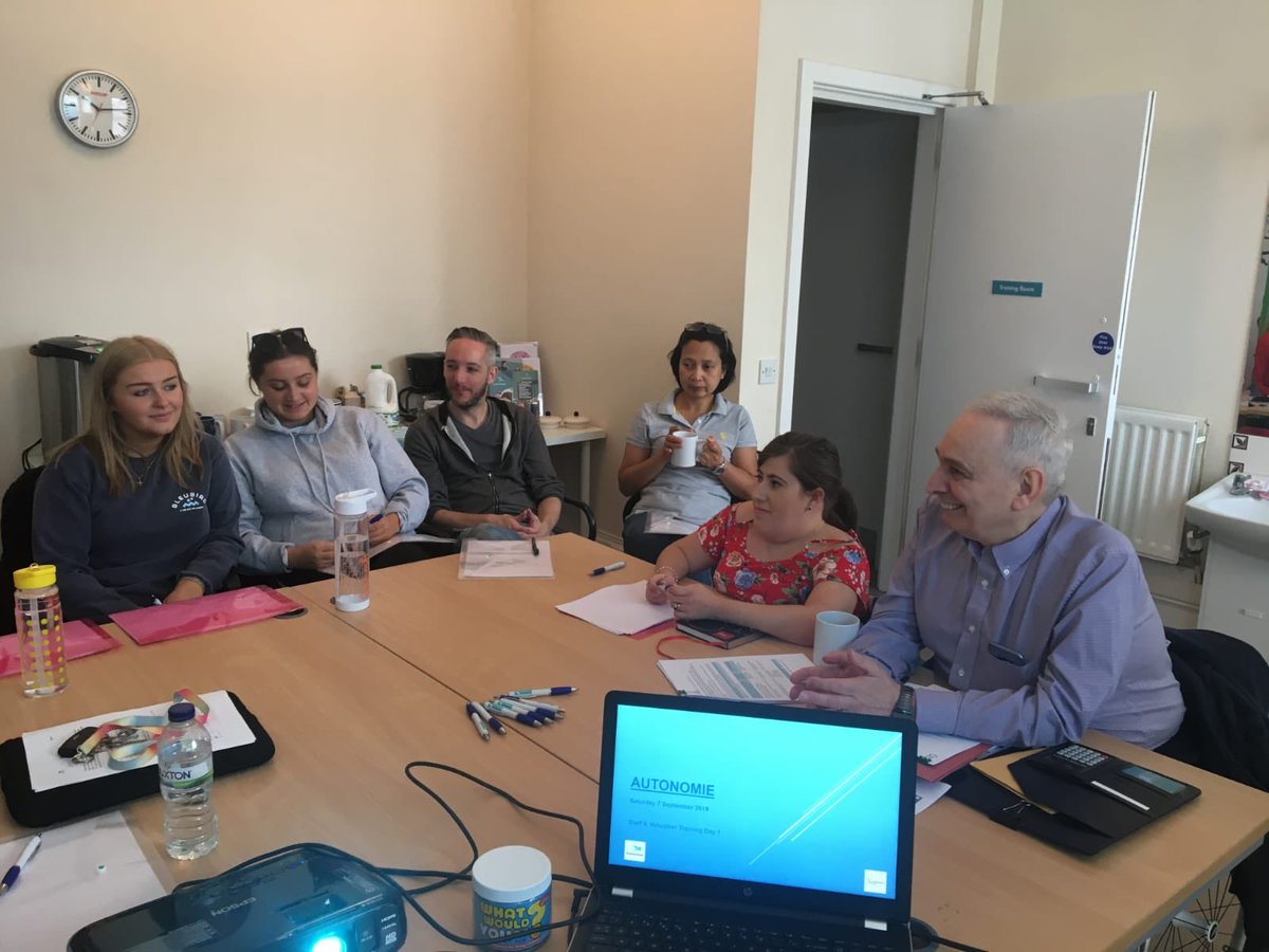 AutonomieInfo's tweet photo. We believe that high quality training leads to high quality services. 

On 7 Sept we held a Staff &amp; Volunteers Training Day at #LilacHouse Belfast 

Using role plays &amp; scenarios the topics covered were: 

✅ Meeting targets &amp; Outcomes
✅ Inclusion for everyone
✅ Respect for All https://t.co/8Ev2i5r81M