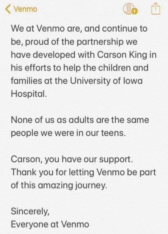 Hey <a href="/BuschBeer/">Busch Beer</a> you should hire the Venmo marketing team.