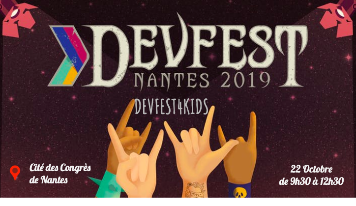 devfestnantes's tweet photo. C'est Mercredi, la journée des enfants ! On vous annonce l'ouverture d'un #DevFest4Kids le 22 Oct de 9h30 à 12h30 👾
Un bon moyen de faire découvrir l'IT à vos enfants 👩‍💻👨‍💻 avec un atelier d'initiation au code informatique 🖥️
Infos et inscriptions ici : https://t.co/DEburdHYQS https://t.co/D0Zvik93nf