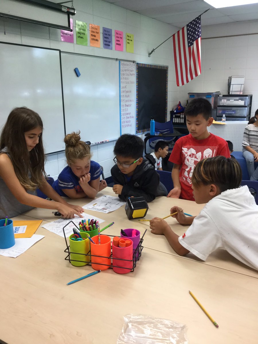 Wescott4M's tweet photo. @Wescott4M working cooperatively on a “Back to School” breakout!#d30learns https://t.co/tDakHyAfbJ