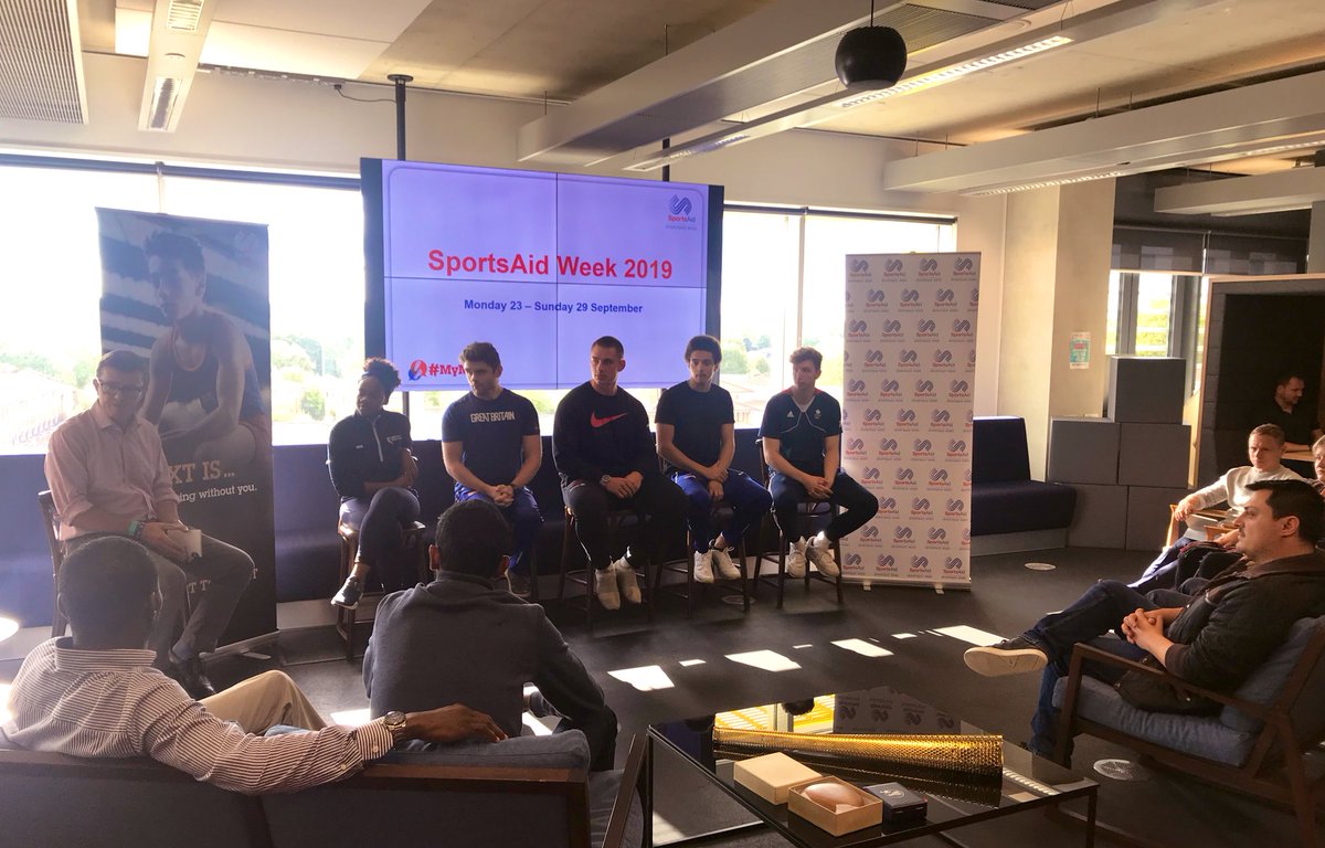 The second panel discussion with GVC is underway at <a href="/HereEast/">Here East</a> as staff hear from.... 

<a href="/TobyGold18/">Toby Gold</a> ♿️
Harvey Beaton 🏉
Ruth Mwandumba 🎯
Dominic De Almeida 🤺
Emmanuel Thomas 🎽

<a href="/TJL1967/">enough-is- enough</a> is leading the discussion again as the athletes talk about their sporting journeys 🏆