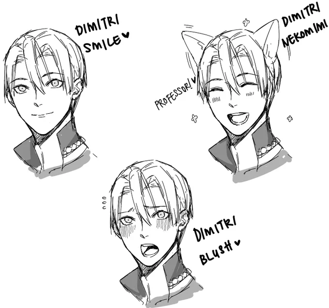 Before I started busy..here's Dimitri doodle headshot for you ? 
