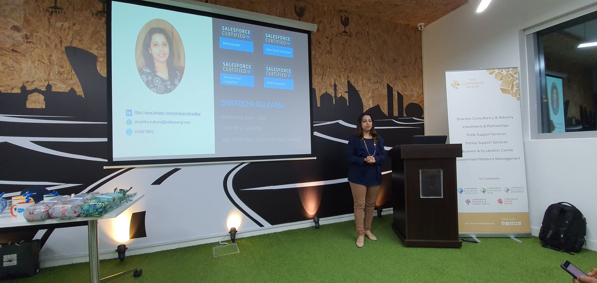 Here we have our very own dubai WIT leader @hi2shrads1

@madankhichi @DivyeshArdeshan @lexpisani @trailhead @SalesforceOhana #trailhead #Trailblazers #trailblazerscommunity