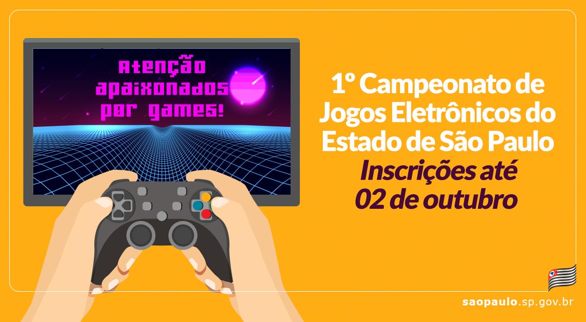 ESTÃO ABERTAS AS INSCRIÇÕES PARA A 3º EDIÇÃO DOS JOGOS ELETRÔNICOS