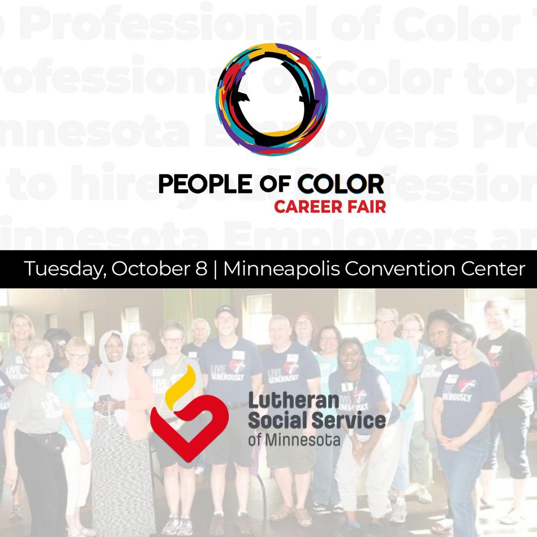 POCCareerFair's tweet image. Want to help those around you through your work, @LSSofMN is looking for someone like you! Connect w/them &amp;amp; see why they were voted one of @StarTribune's Top 150 Workplace in MN! Tues., Oct. 8. Register today! It's FREE! 👉🏾 POCCareerFair.com.

📢: #POCCareerFair #POCAccess