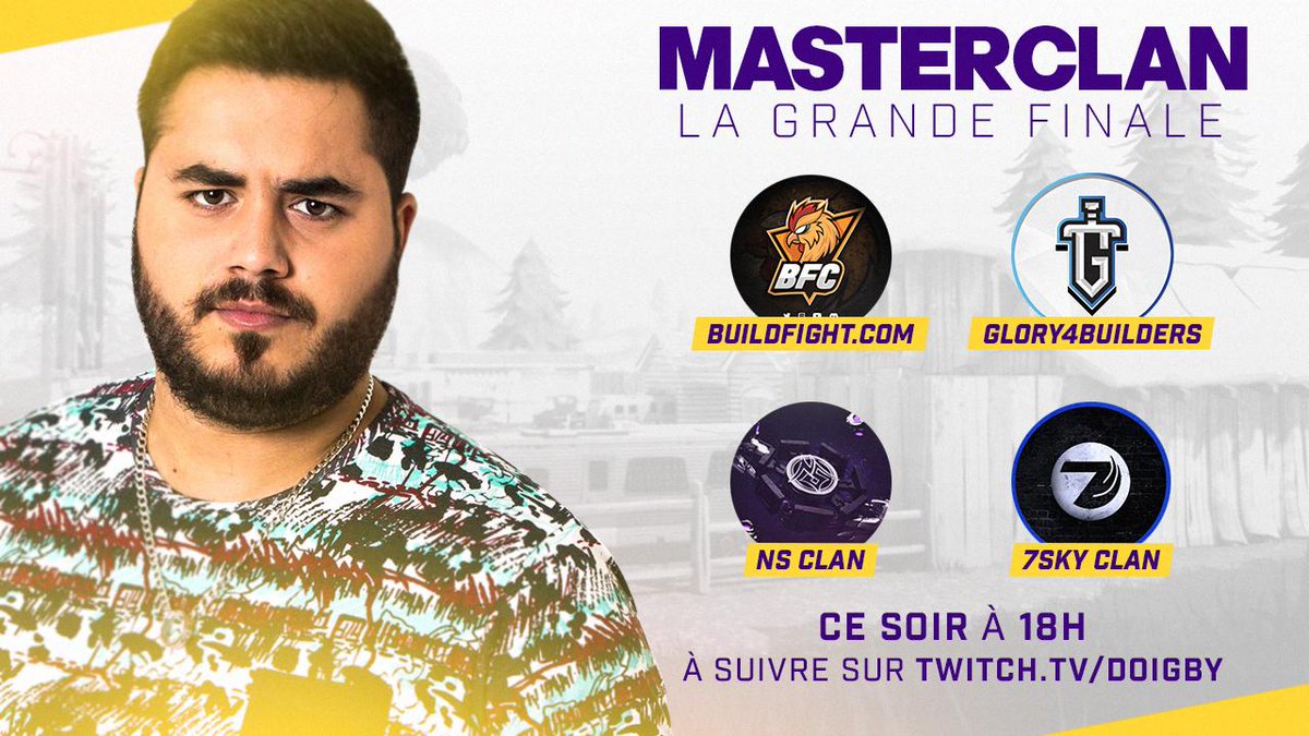 Hey ! N'oubliez pas que ce soir à 18h, les meilleurs clans vont s'affronter pour le Grand MasterClan des vainqueurs !

Soyez prêts à voir des mécaniques impressionnantes et du très beau spectacle ! ⛏️