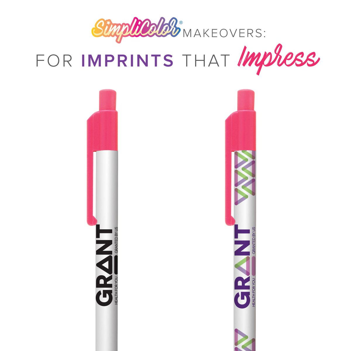 SimplyGoldstar's tweet photo. Now, that's a wrap! A 360-degree imprint area to share a #marketing message. Going from #1color to #4color has never been easier! Take a look at this #Simplicolor #Makeover that features one of our #madeinUSA #pink #pens https://t.co/jehctw1kaf >>
#promotionalproducts https://t.co/CjhJXCZVug