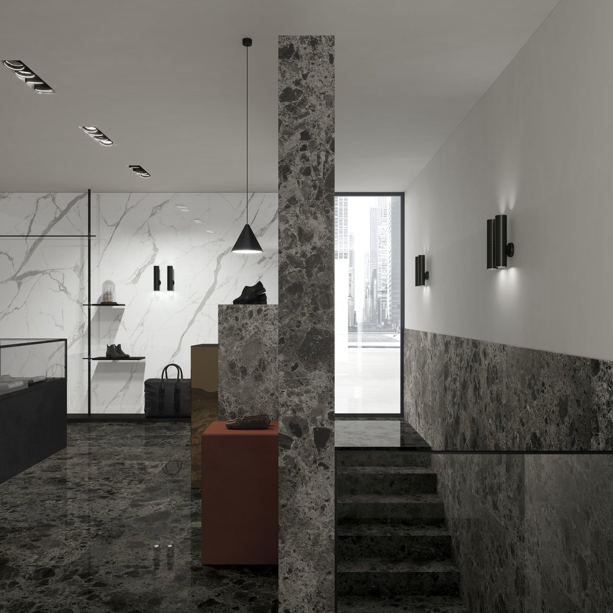 MATIMEX_'s tweet image. Nero Ombrato es una de las #novedades que presenta Ariostea en #cersaie2019 
#Ariostea #AriosteaHighTech #irisceramicagroup #cersaie #ceramic #ceramicslabs #pavimento #revestimiento #tecnologia #diseño #elegancia #proyectos #design #arquitectura #soluciones