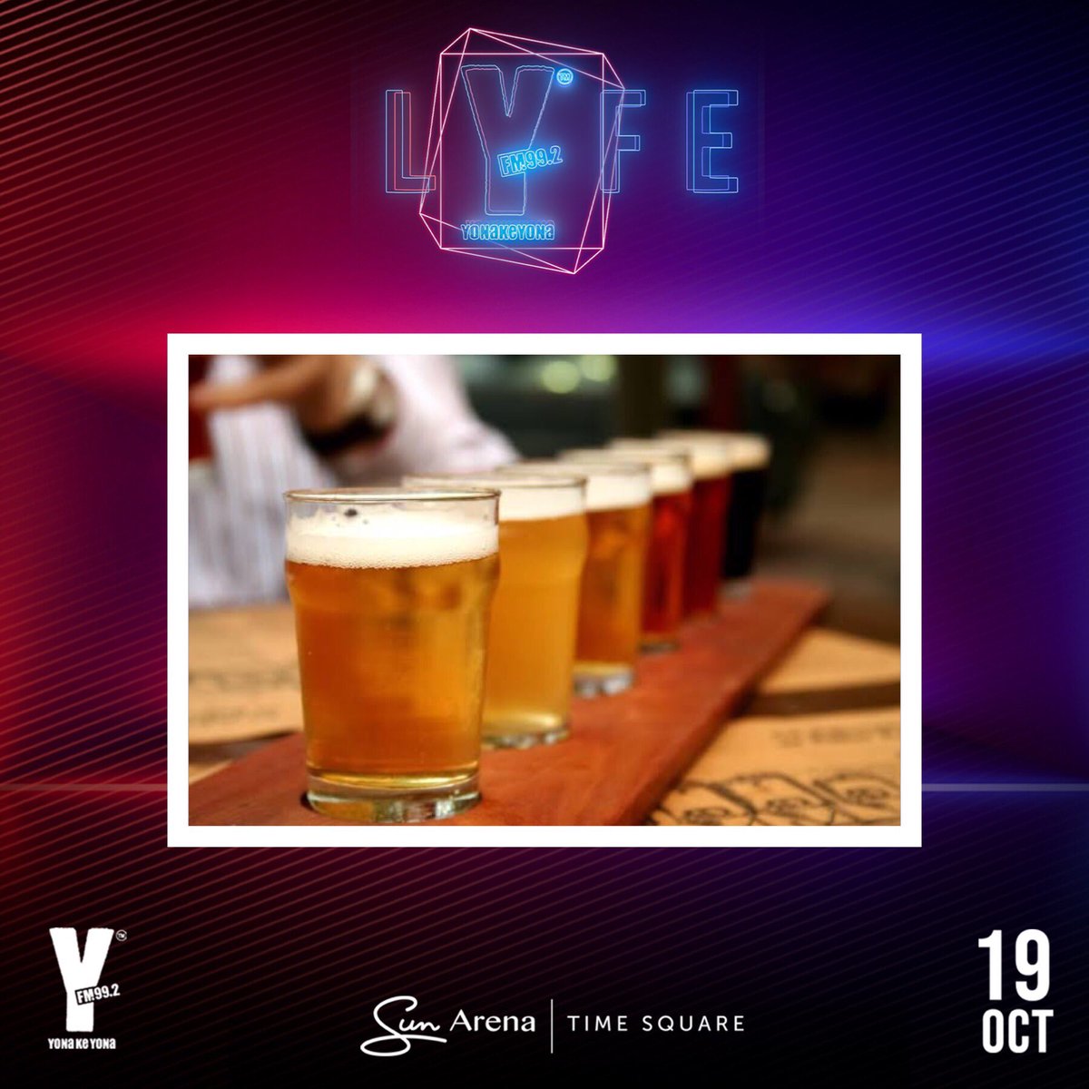 Yfm's tweet photo. What’s your go-to drink when you’re out at groove? 🍻🥃

RT for beers or ciders
LIKE for spirits 

#LYFEKit 
#LYFE2019 https://t.co/9htphelX7k