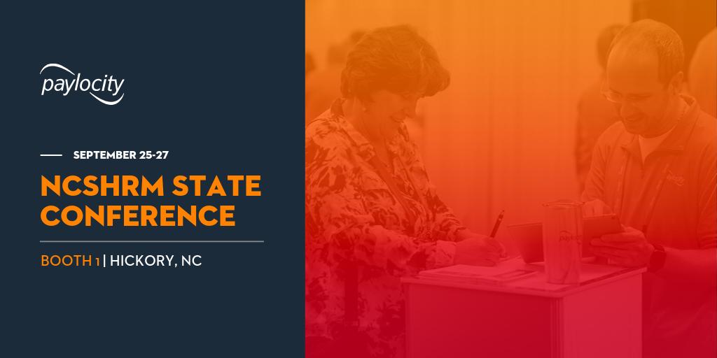 Paylocity on Twitter "The NC SHRM State Conference begins in Hickory