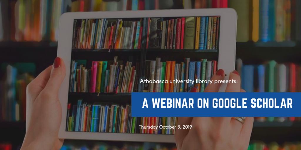 aulibarchives's tweet image. Find yourself on Google Scholar? Watch our Google Scholar webinar and learn how to navigate and access their resources! See: facebook.com/events/4248205… for more details #AULibrary #LibraryWebinar #DistanceEd