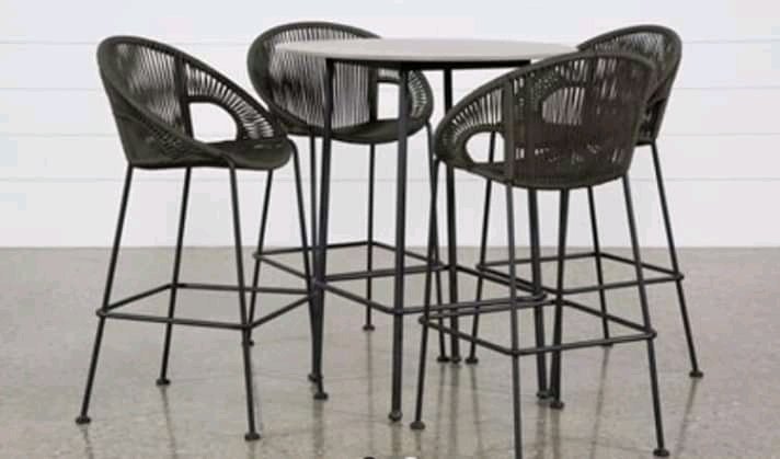 WorksDh's tweet image. Acapulco bar stools ideal for an outdoor  bar or patio hand roped with 16mm steel for durability and weather proof   
Available in set  of 4 and 6 R1300 each