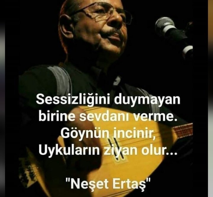 MerveAkner1's tweet photo. Neşet baba uyarmış bizi aslında;
"Sessizliğini duymayan birine sevdanı verme. Göynün incinir, uykuların ziyan olur." Demiş biz dinlemedik.. 
'N.E 🖤 25.09 ♾
#NesetErtas #nesetbaba #nesedertask #NesetErtaş https://t.co/ZVjvwLrpLt