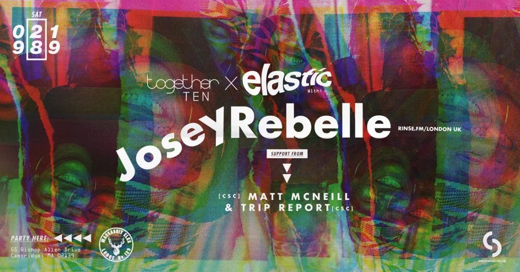 Need plans after our #tgthr10 daytime party?

9:30pm at The Lower Level — <a href="/CreateSpaceCo/">CSC</a> Elastic presents @JoseyRebelle, featuring <a href="/DJMrMcNeill/">Pablo</a> and Trip Report (<a href="/jedarmour/">Mr. Armour</a>).

Pre-sales available for $20 at residentadvisor.net/events/1318712.