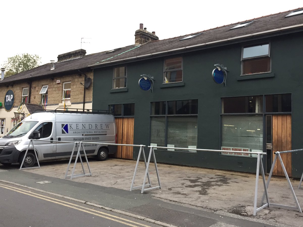 SaferHarrogate's tweet photo. A HUGE shoutout to #Kendrews #Harrogate for stepping in and helping fix our stand. All to be revealed! #partnership #goodwill ππΌ https://t.co/paDwNRMEEb