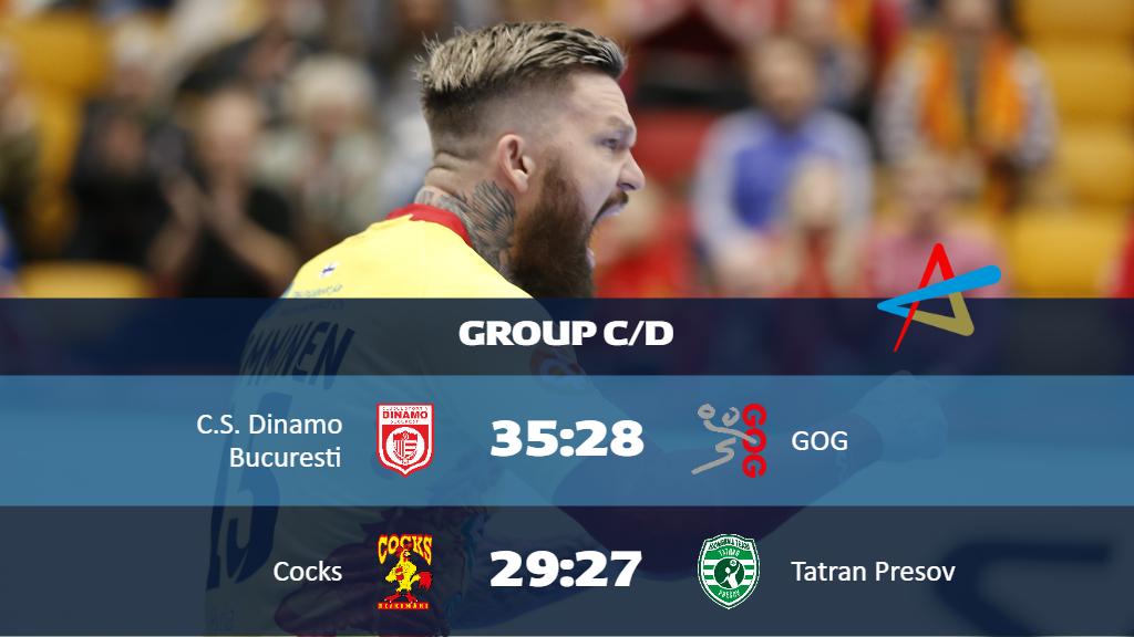 ehfcl's tweet photo. RESULTS: @RiihimakiCocks grab their first win of the #veluxehfcl season, while @CSDinamo take top spot in group D with a big win over GOG! https://t.co/WCds0CHkpS