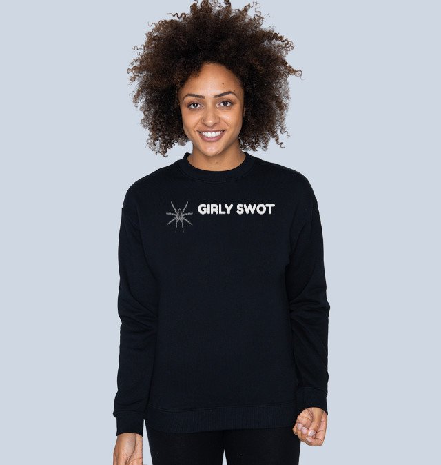 manwhohasitall's tweet image. For everyone asking, yes, girly swot is also available in a top and a jumper

manwhohasitall.teemill.com/collection/new/

100% of my profits from the sale of the girly swot products will be donated to @fawcettsociety
 #GirlySwotsUnite  #smashstereotypes #LadyHale #ginamiller #GretaThunberg