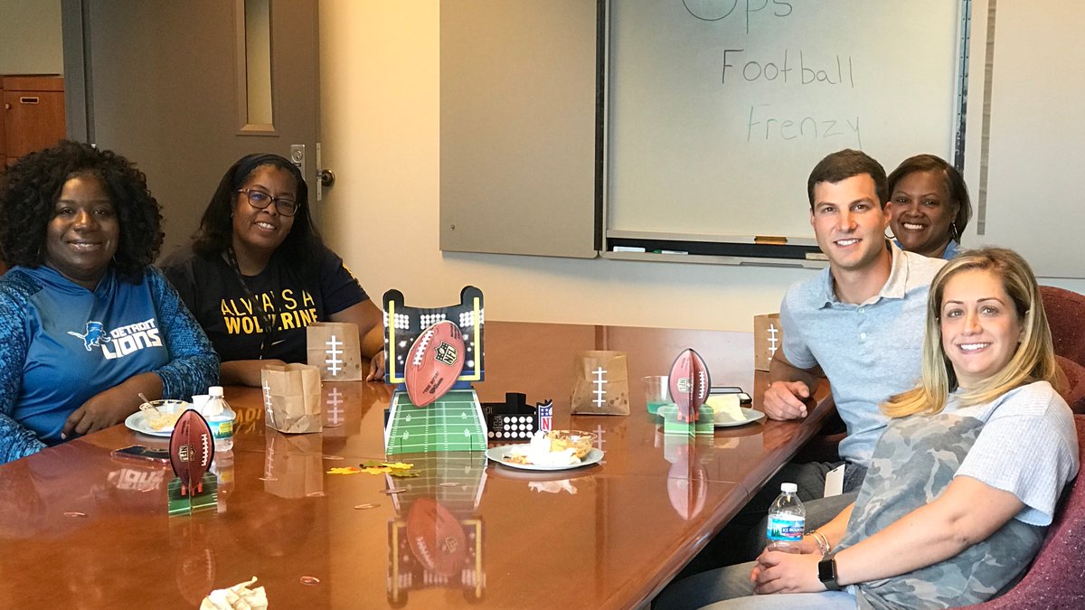 Celebrating Friends at Work and the start of the football season with the Southfield MI crew! @wforceops #wForceOps