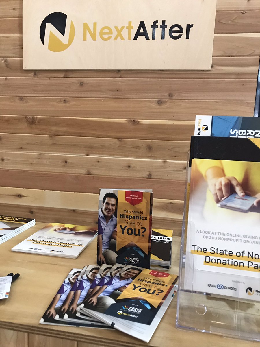 KeruxGroup's tweet photo. We are extremely exited to release today “Why Should Hispanics Give to You” in partnership with @NextAfter_ at the #NIOsummit. Limited copies available at the booth. Later will announce a digital version. https://t.co/ZkEPUvIm0d