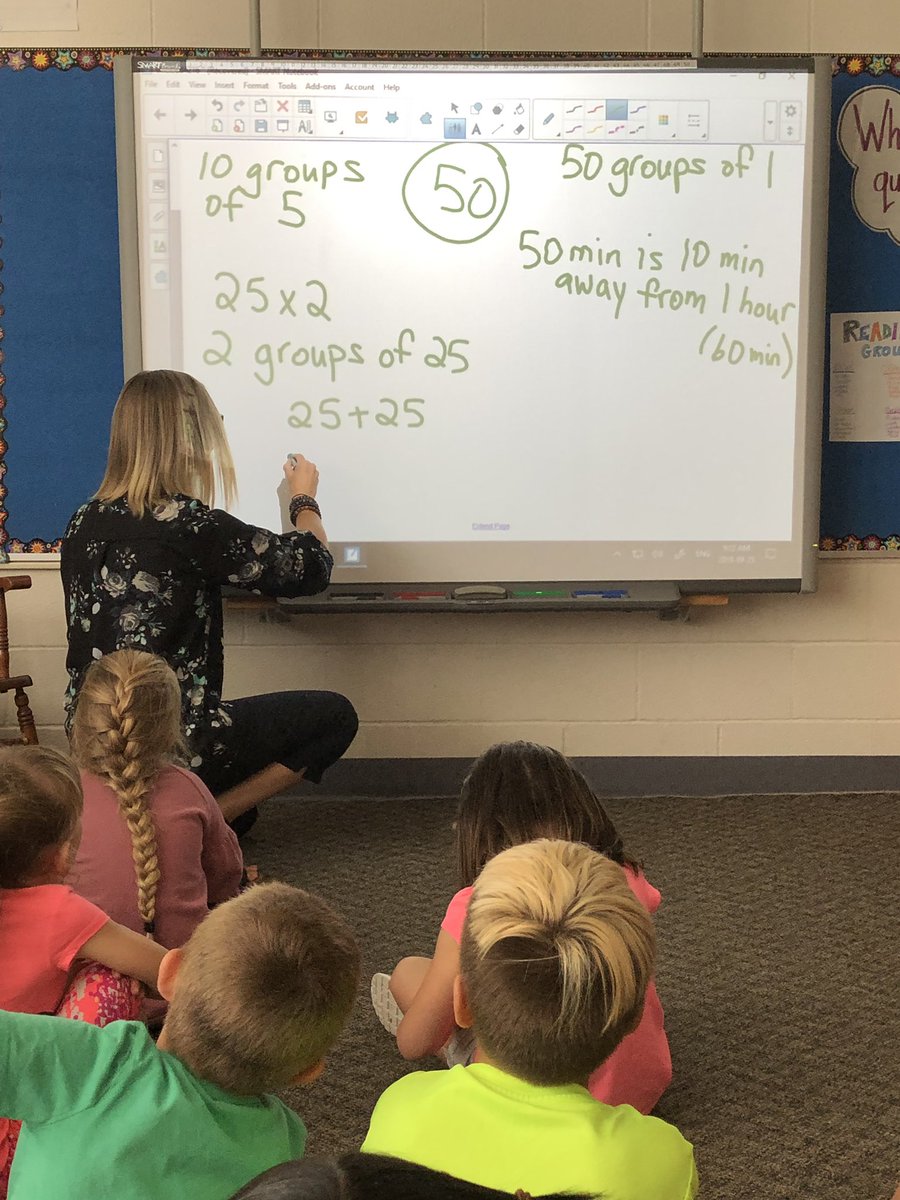 Great Number talks with <a href="/jennyrose245/">Jenny Rose</a> at North Meadows with grade 2 students #tvdsbmath #tvdsb