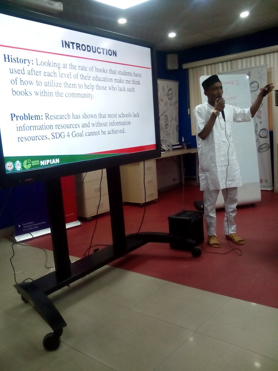 Olalekanmoe's tweet photo. Project presentations @ NIPIAN Ambassadors
# NIPIAN
@sbello_13 
@hdb191 
@OptimisticINFO 
@seyitayo 
@NLALibrary 
@AfLIACon 
@USEmbassyAbuja https://t.co/9BFLiIk6SN