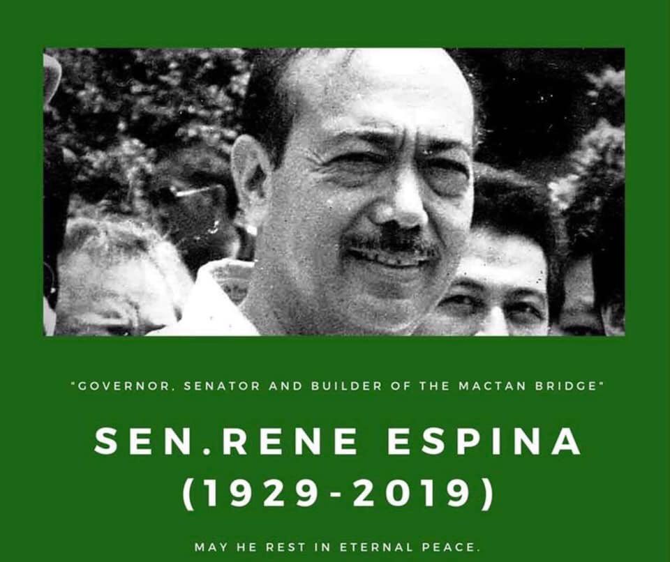 tragichero09's tweet photo. A true Sugbuanon Hero. I will never forget you, Lolo. And I wonโt allow the world to forget you either. You will always be in our hearts, Governor of Cebu and Senator of the Republic of the Philippines, Rene Gandiongco Espina. I love you. ๐๐ #ReneEspina #SelflessHero https://t.co/GwB3XoOhle